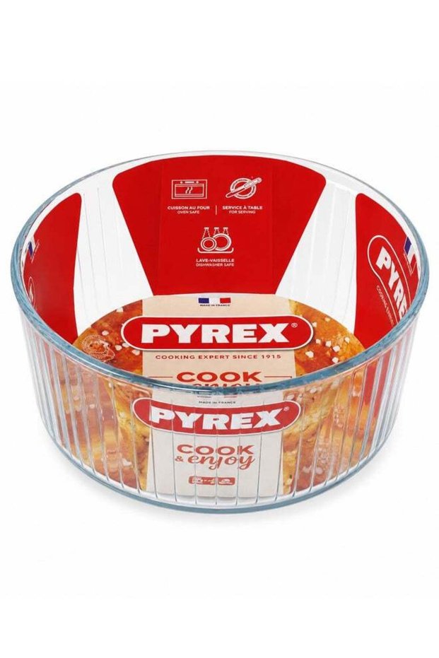 Pyrex Round Ramekin 200ml Borosilicate Glass Baking Dish, Thermal Shock Resistant, Oven Safe up to
