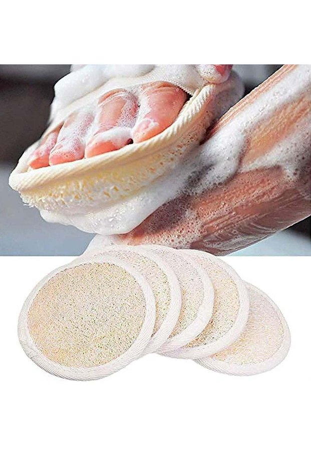 Loofah Towels (Pack of 5) ,Natural Exfoliating Scrubbing Sponges for Shower/Bath.