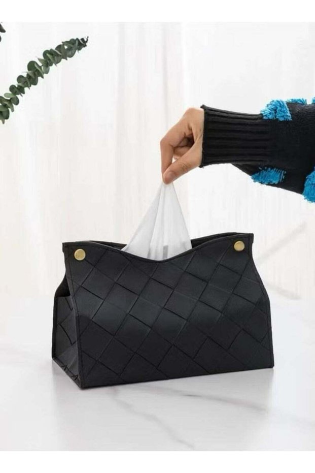 Leather Tissue Box, Cover Holder Organizer for Bathroom Home Living Room,Bedroom,Kitchen,Vanity Cou