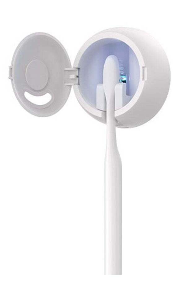 Smart Charging Ultraviolet Toothbrush Sanitizer Portable Sterilization Cabinet Wall-Mounted Toothbr