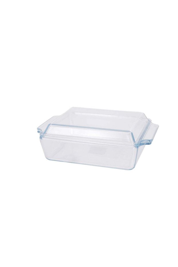 Royalford 1.5 L Rectangular Glass Baking Dish | With Lid, Casserole, Easy-Grab Handles, Oven, Dishw