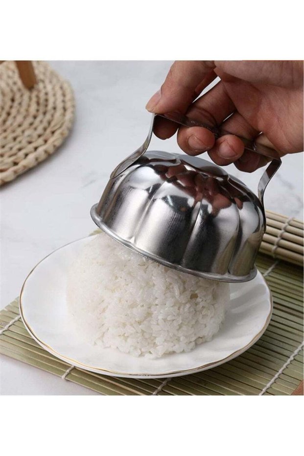 Stainless Steel Flower Petal Shape a mold for shaping rice or a cookie cutter
