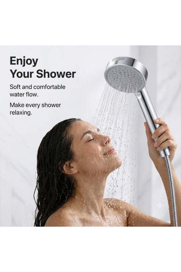 SHOWER HEAD 1PC/Multi-Function Handheld Shower Head – 4 Spray Modes High-Pressure Handshower with C