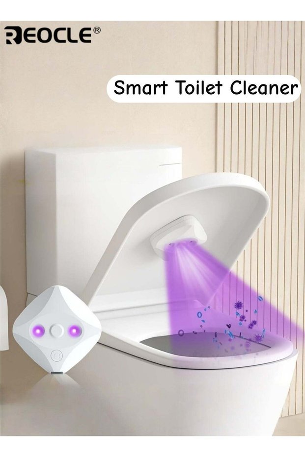 Smart Toilet Cleaner with UVC Light and USB Charging Design Multifunctional Purifier System with Do