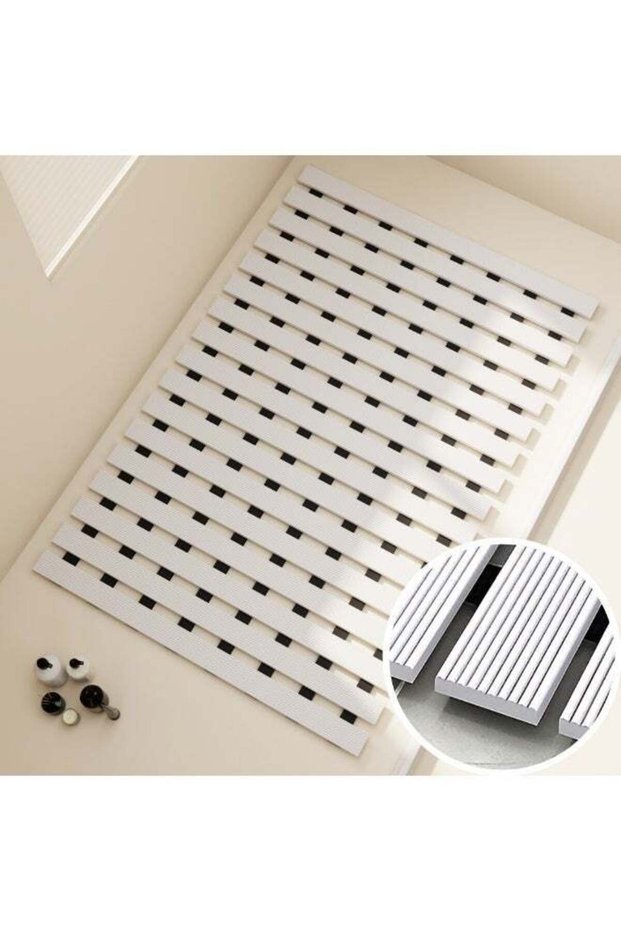 Bathroom Anti-Slip Mat for Bathtub Quick-Dry,Anti-Skid White 90x61cm