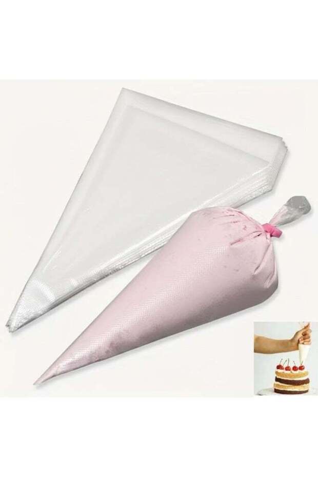 100 PCS Reusable Non-Slip Piping Bags for Cake Icing & Dessert Decoration | Pastry Bags for Frostin