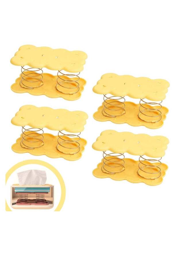 Tissue Box Holder Spring Support, Facial Tissue Box Cover Automatic Lifting Spring Bracket, Car Tis