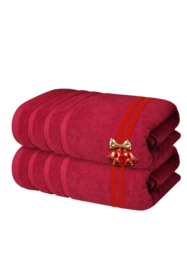 Infinitee Xclusives Premium Cotton Bath Towels Set of 2, 27 x 54 Inches (70 cm x 140 cm) Soft, High