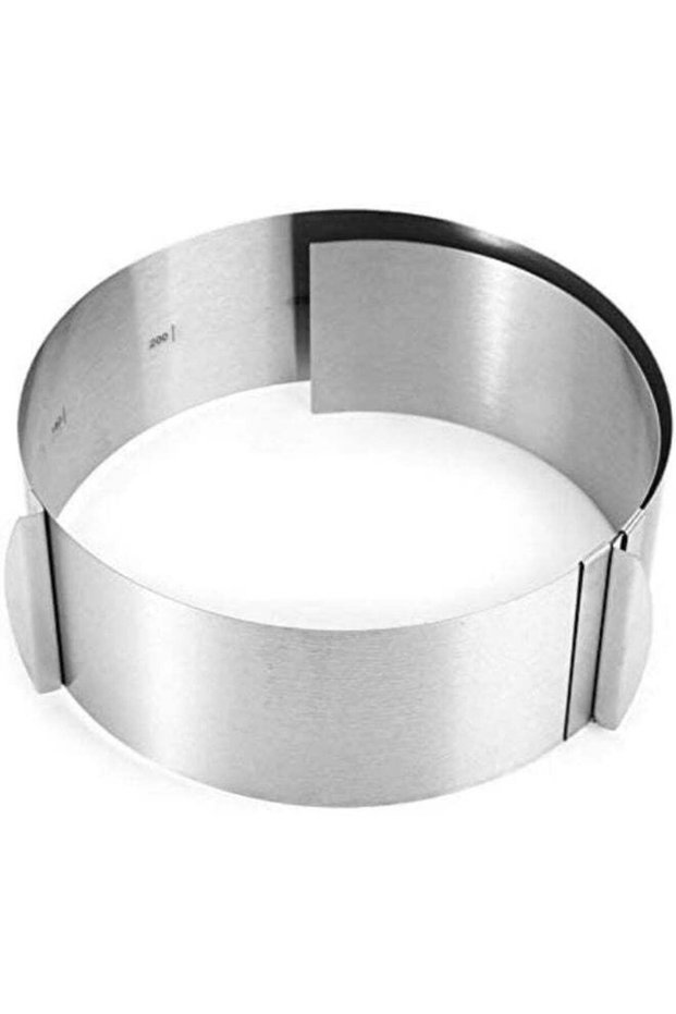 Retractable Stainless Steel Circle Mousse Ring Baking Tool Set Cake Mould Mold Size Adjustable Bake