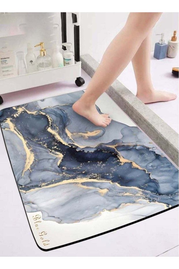 Bath Mats For Bathroom Floor,Fast Drying Bath Mat,Rubber Non-Slip Bottom,50x80cm