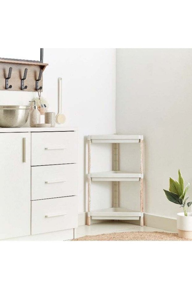 3-Tier Caddy With Wooden Finish