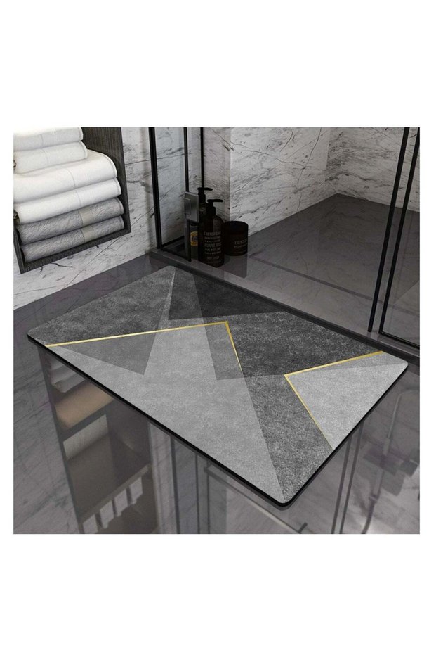 Bath Mats Bath Rugs Diatomaceous Earth Bathroom Floor Mat Toilet Non-Slip Foot Mat Door Step Foot M