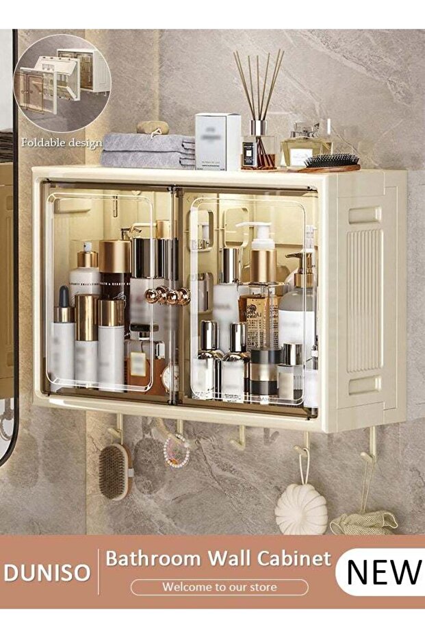 Wall Mounted Bathroom Shelf Bathroom Organizers and Storage Kitchen Cabinet Cosmetics Makeup Storag