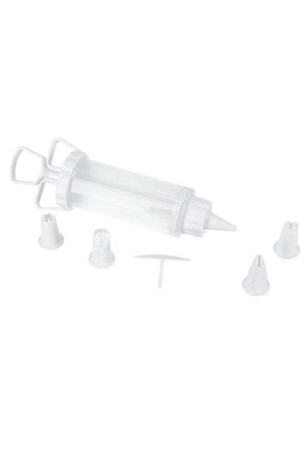 Royalford Icing Syringe, Cupcake Filling Injector | 20 x 6.3 cm | 5 Icing Nozzles, Bpa Free, Odor F
