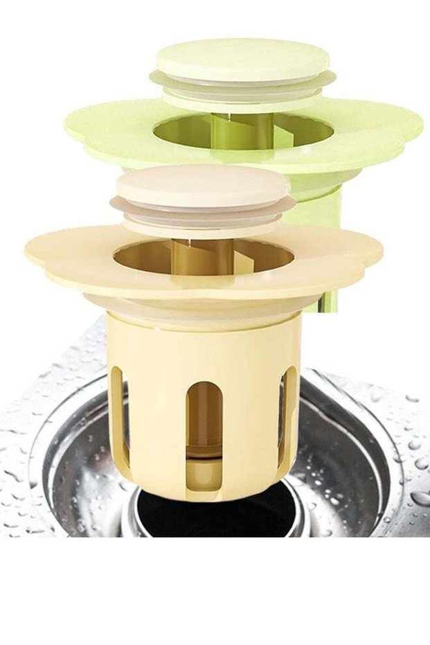 2pcs Bathroom Sink Drain Plug | - Paint Drain Plug Sink Strainer - Anti-Clogging Hair Catcher Flowe