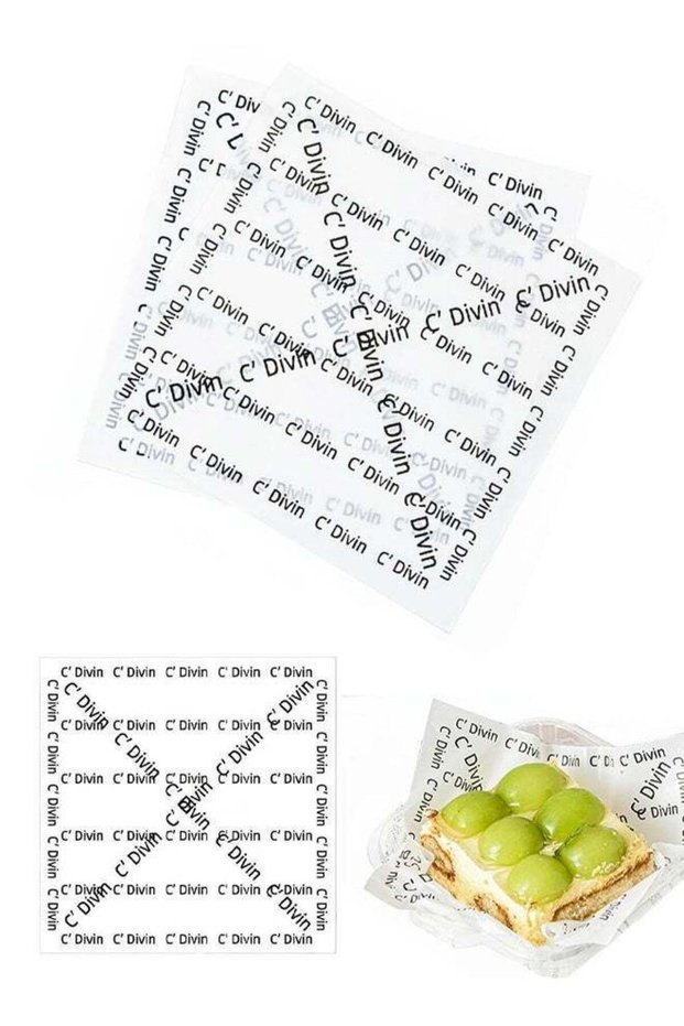200 Pcs White Waxed Deli Paper Sheets, 7 * 7 Inch Food Basket Wrap for Sandwiches, Burgers, Food F