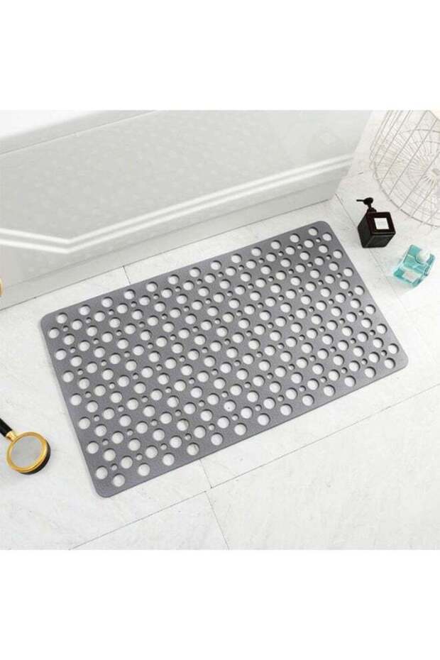 Non-Slip Bath Mat, Anti-Mould Antibacterial Shower Bathtub Mat with Suction Cups and Drainage Holes