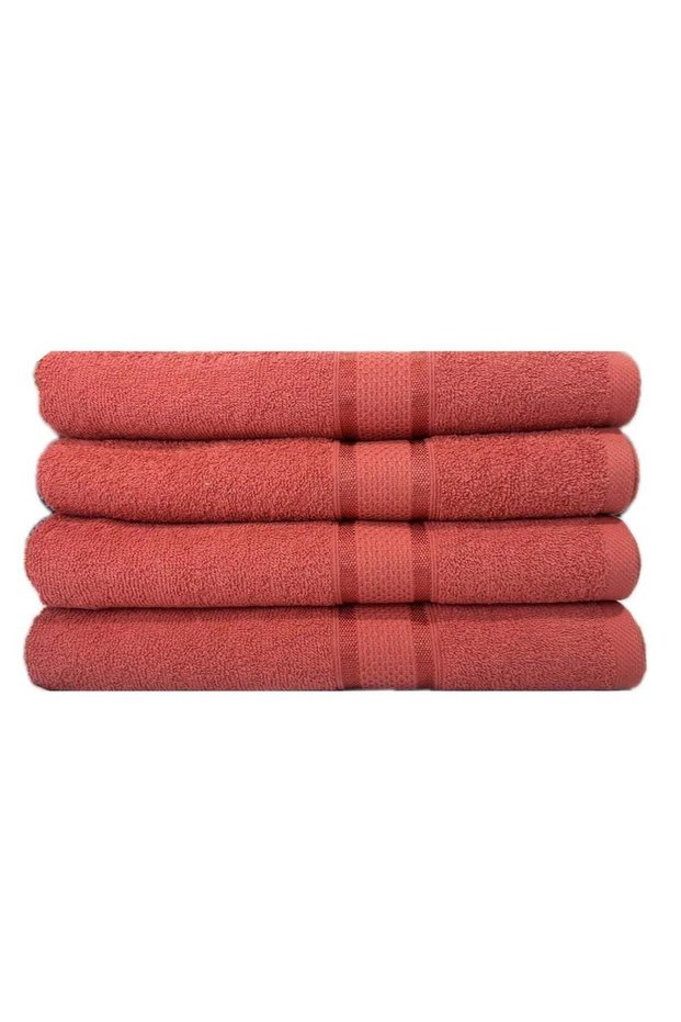 Pack of 4 Bath Towel Ultra Soft 70Cm X 140Cm, 100% Cotton, 430 GSM Terry