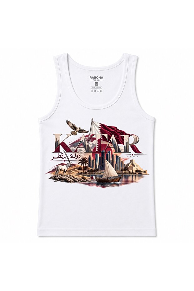 Qatar Desert & Doha Falcon Heritage Graphic Tank Top