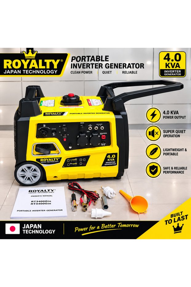 Japan 4Kw Silent Generator Gasoline Petrol engine Silent Generator
