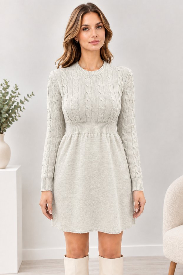 Women's Sweater with Hair Braids