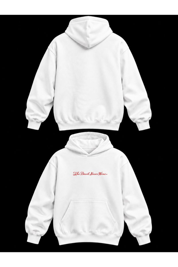 Unisex Cotton Hooded Sweatshirt Comfortable Fit - Printed Oversize Hoodie