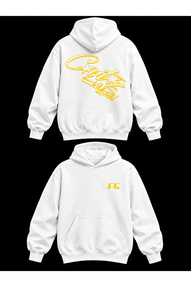 Unisex Cotton Hooded Sweatshirt Comfortable Fit - Printed Oversize Hoodie