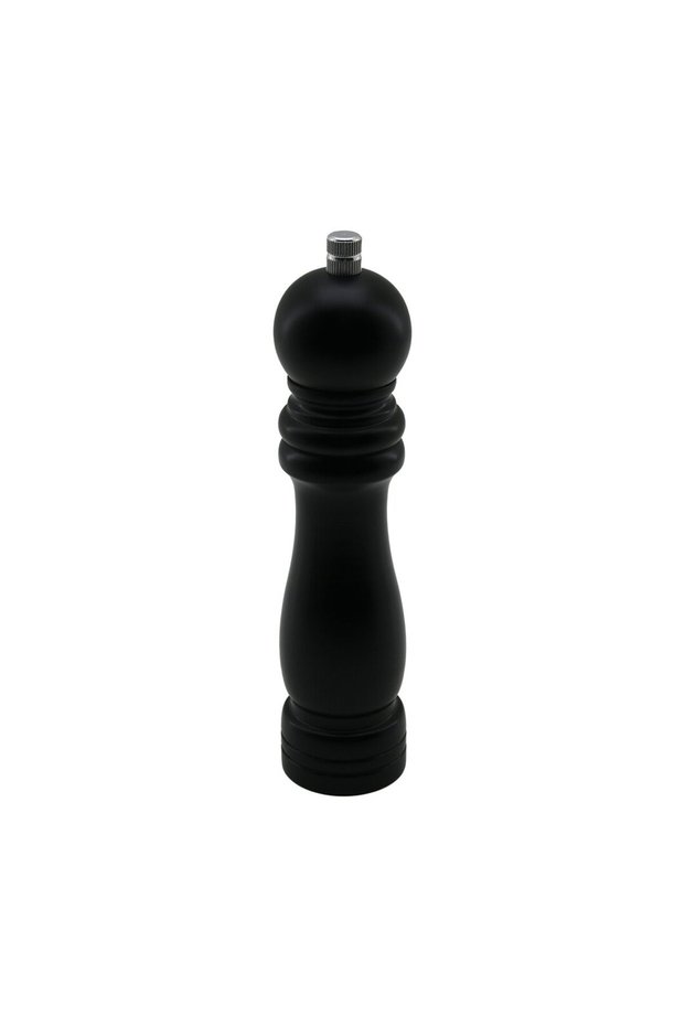 Black Wooden Large= Diameter: 4.5cm - Length: 19.5cm Salt - Spice Grinder (5690)