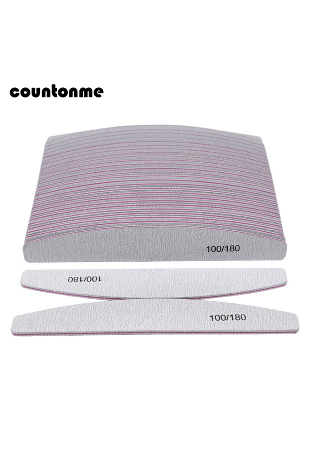 10Pcs 100/180 Nail File sanding polishing Buffer Block UV Gel Nail Polisher Manicure Pedicure Tools