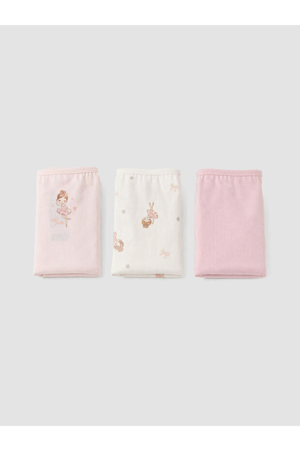 Lcw Kids Printed Girls' Panties 3-Pack