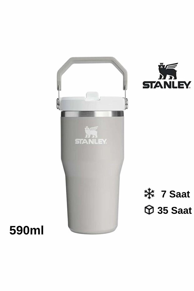 Iceflow ™ Flip Straw Tumbler Thermos with Straw 0.59L/20Oz White 10-12044-046