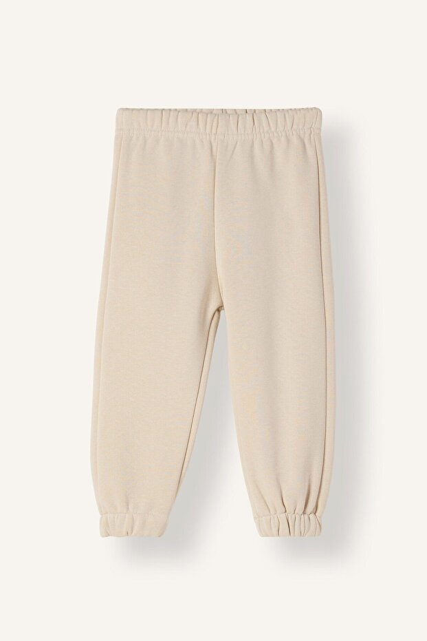 Jogger Fit Thick Basic Sweatpants with Elastic Waist and Cuffs for Baby Girl I5092A526Au