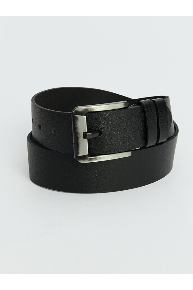 حزام رجالي أسود عادي من LCW ACCESSORIES مع فرق من NEVAVM