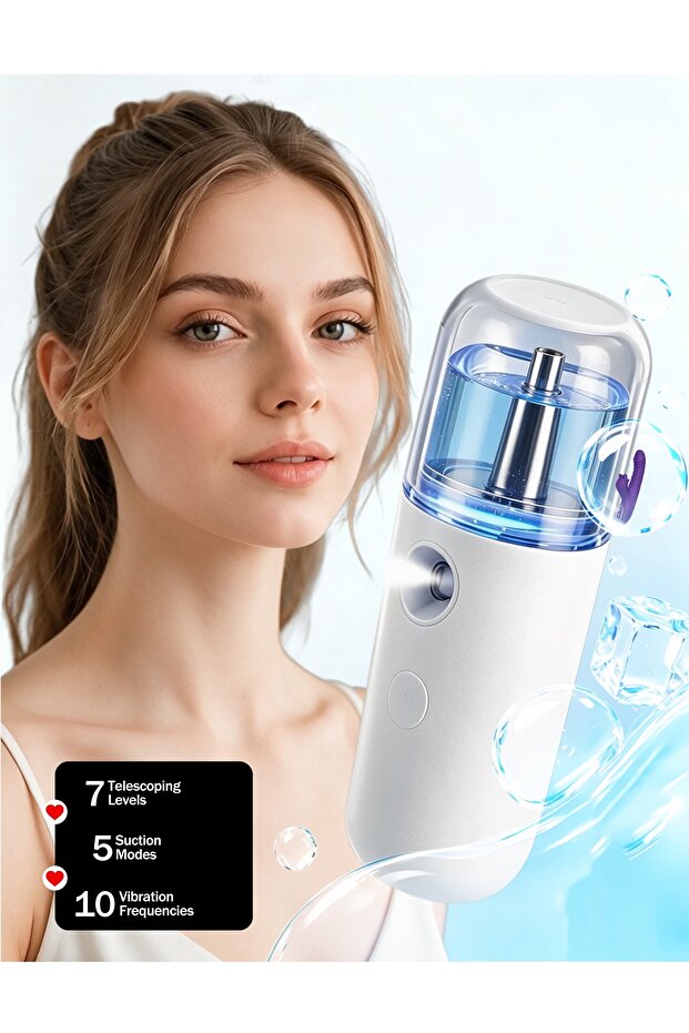 Rechargeable Face Mist Machine, USB Nano Sprayer for Moisturizing & Glowing Skin