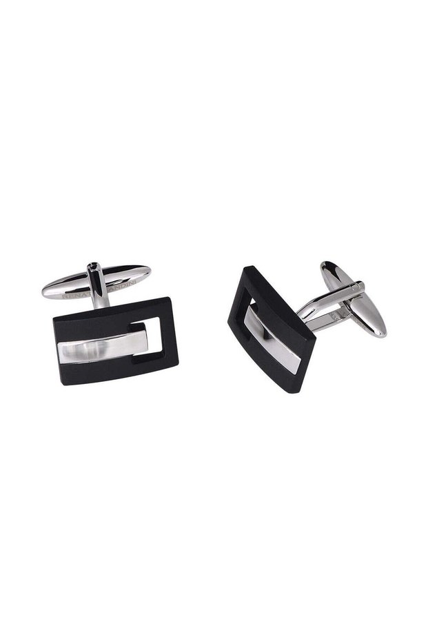 Black & Chrome Cufflinks/ Connection 22