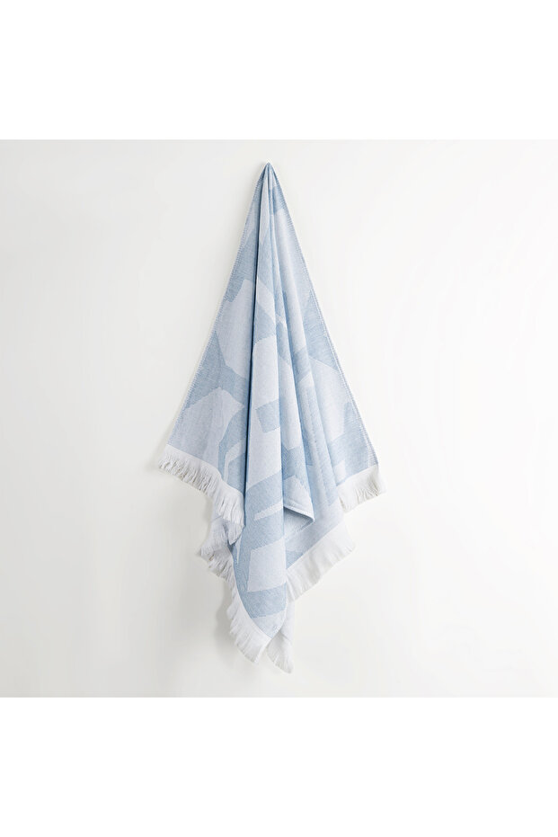 Sensa Beach Towel, 100% cotton Jacquard, White