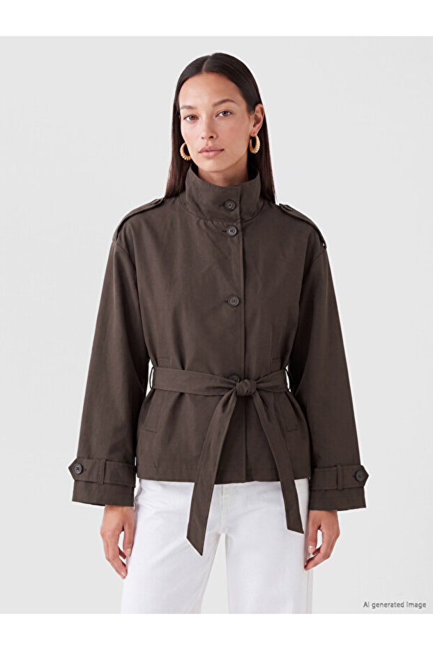Belted Oversize Women's Trench Coat