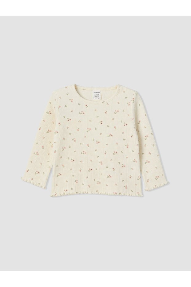 I Flower Embroidered Baby Girl T-Shirt from Freezen Store