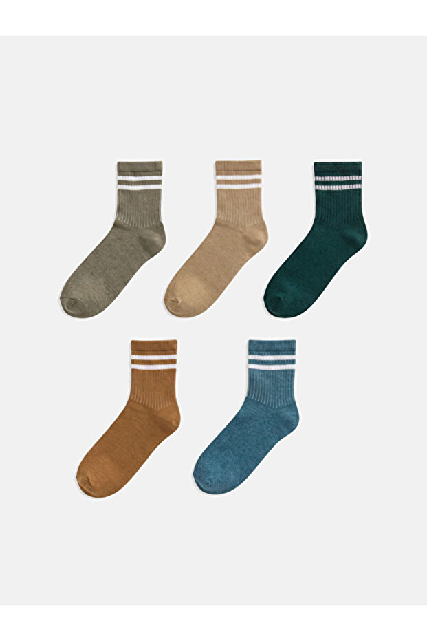 Timeless Clothing & Timeless Choices Striped Women's Socks 5-Piece Set