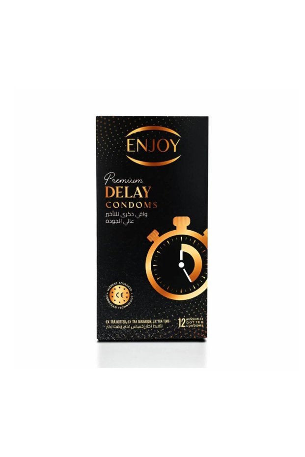 Ainjoy 12Pcs Premium Delay Condoms Extra Time Delay Condoms
