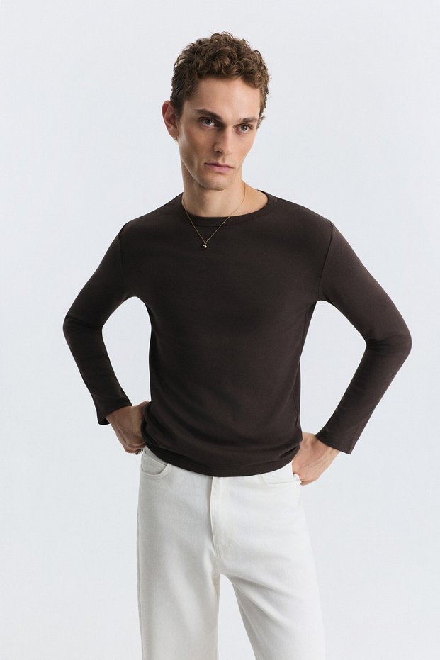 Cotton Long Sleeve T-Shirt