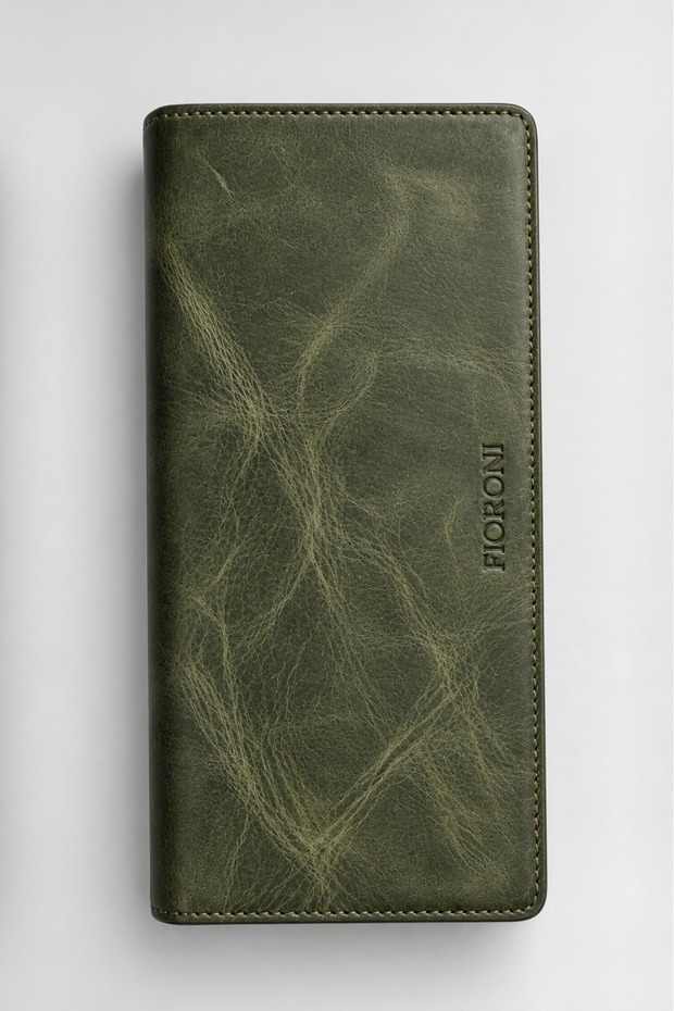 Tesoro Genuine Crazy Leather Portfolio Wallet