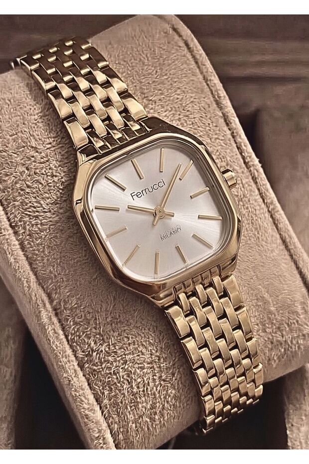 Women's Metal Case Steel Strap Wristwatch with 2 Years Warranty
