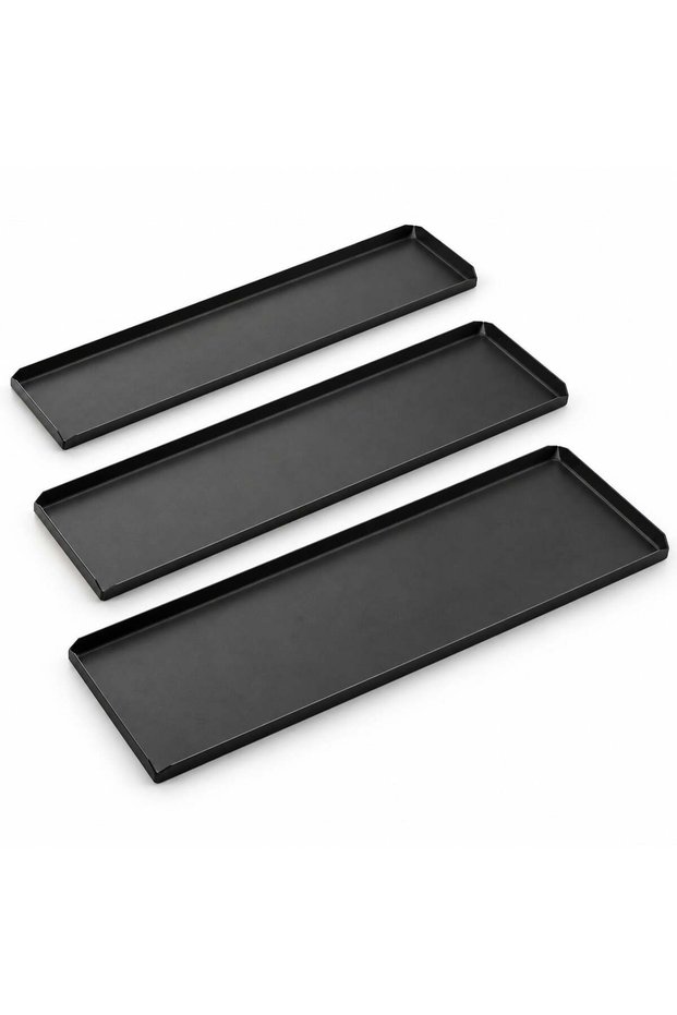 Teflon Pan, Flat and with Support, Set of 6, Flat 40X20 - with Support 40X20 cm