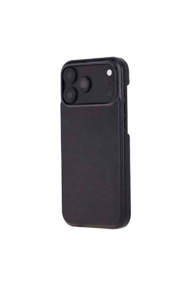 Bloomcase Vectra Obsidian Black iPhone 18 Pro Magsafe Genuine Leather Case