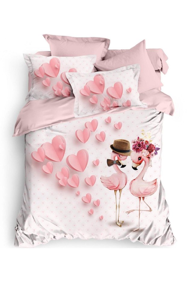 Ranforce Amoro Double %100 Cotton Duvet Cover Set