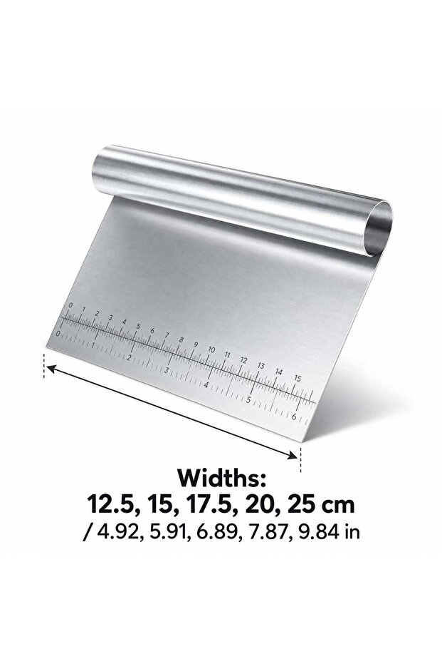 Scale Dough Scraper Cutter 12.5 cm - 5 Pieces