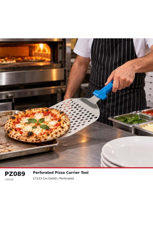 Pizza Transport Shovel, with Perforated Attachment