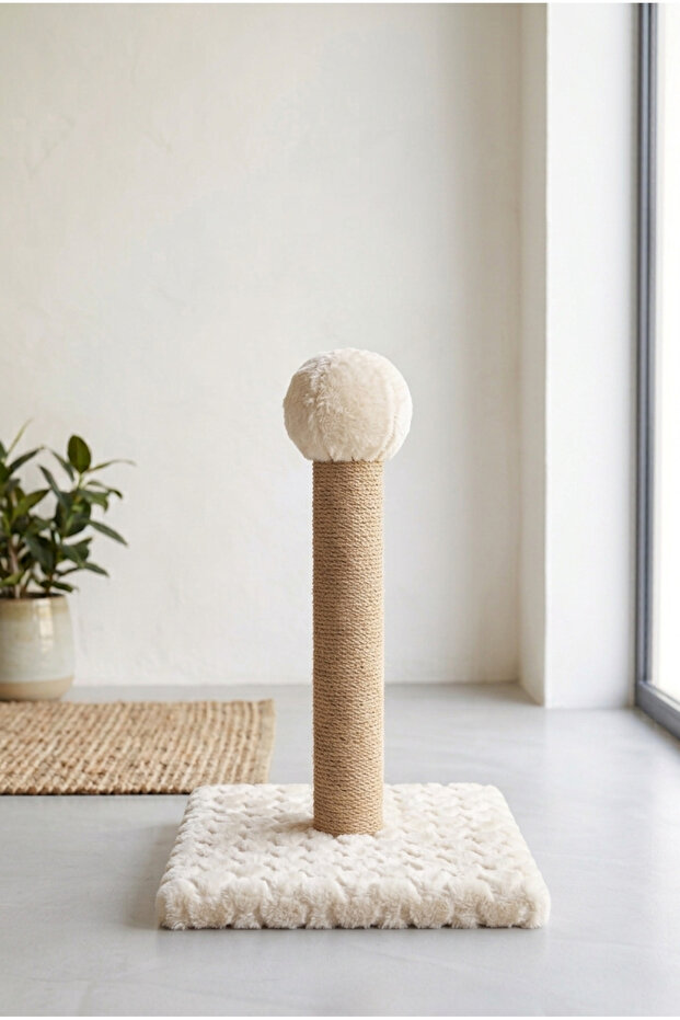 Cat Scratching Board 40 cm Vertical Scratching Post with Jute Rope 30X30 cm