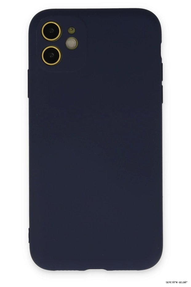 Spt-Gld Newface iPhone 11 Case Nano Velvet Silicone (143529) - Navy Blue